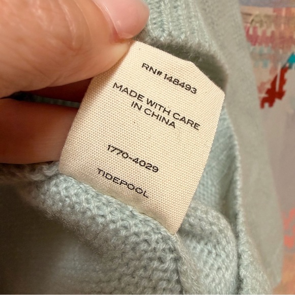 Doen Gidea Cashmere Sweater in Tidepool size small - Picture 11 of 12